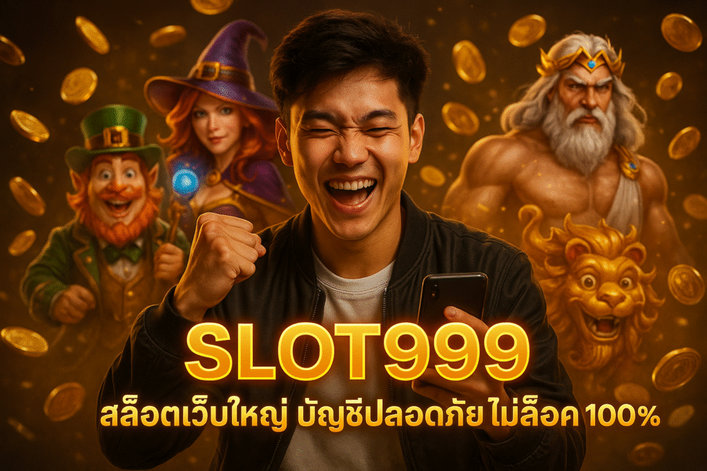 SLOT999 สล็อตเว็บใหญ่ บัญชีปลอดภัย ไม่ล็อค 100%