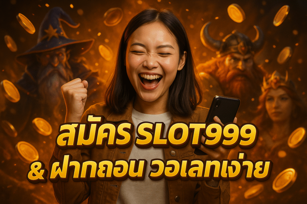 สมัคร SLOT999 & ฝากถอน วอเลทง่าย สำหรับมือใหม่
