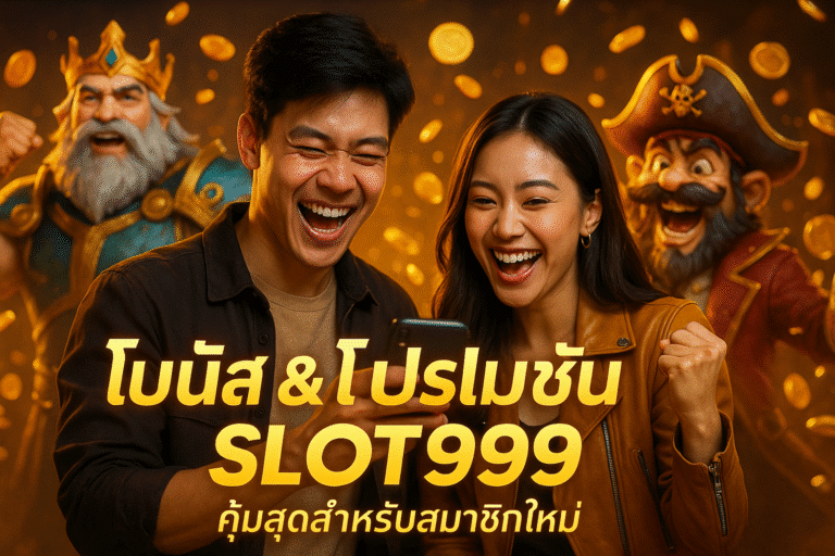 โบนัส & โปรโมชั่น SLOT999 คุ้มสุดสำหรับสมาชิกใหม่