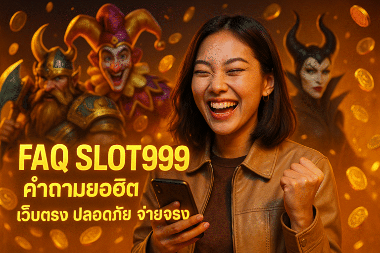 FAQ SLOT999 คำถามยอดฮิต เว็บตรง ปลอดภัย จ่ายจริง